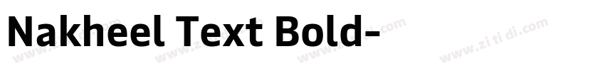 Nakheel Text Bold字体转换